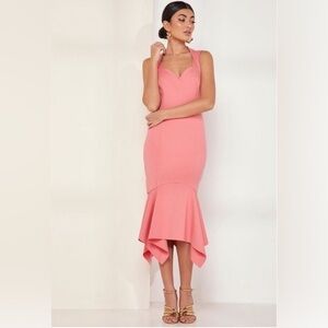 ELLIATT Glasshouse Bodycon Sleeveless Dress in Pink Crepe Size M